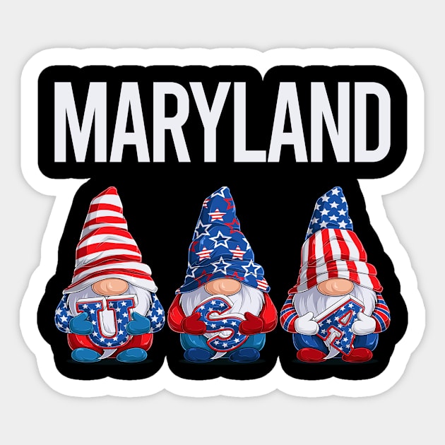 Happy USA Maryland Sticker by flaskoverhand